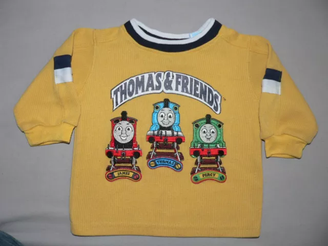Thomas & Friends 12M Infant Baby T Shirt Sweater Train Tank Engine Vtg 2006