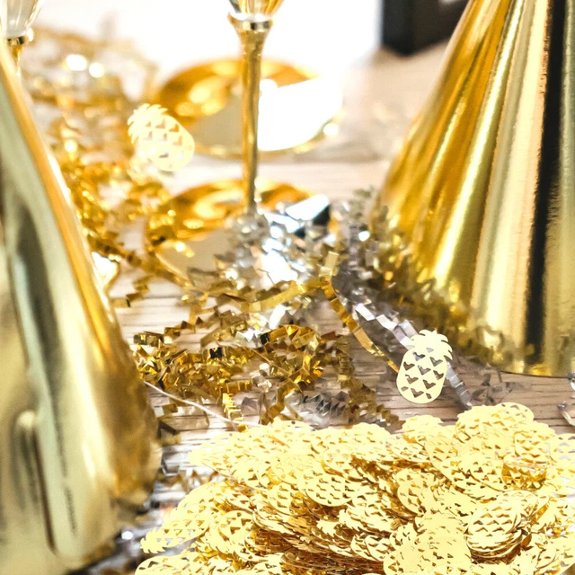5 bolsas de decoración de dispersiones de mesa brillantes
