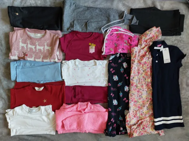Girls Clothes Bundle Size 6-7 Years. 15 Items. Dresses, Trousers, Tops, Shorts