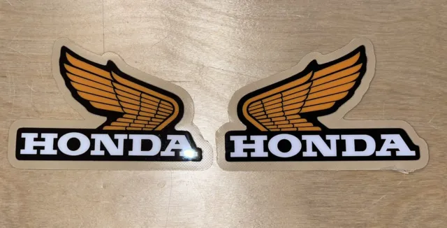 Honda Wing Logo Tank Window Sticker Decal 21mil weather proof laminated Gloss