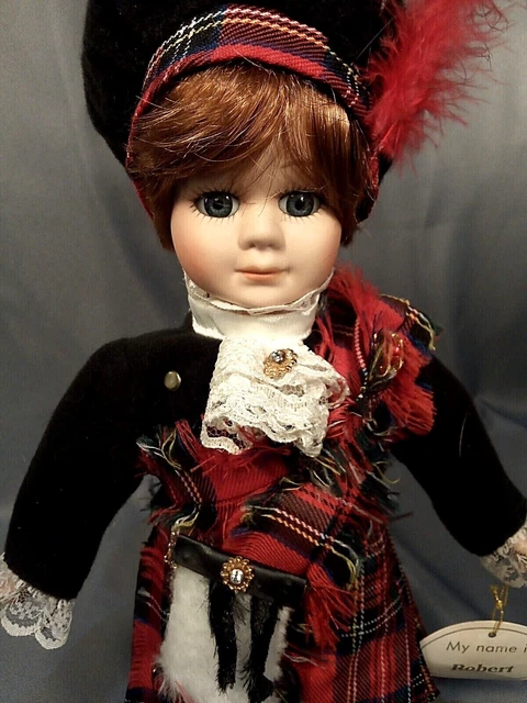Porcelain  Doll  "Robert "  12 "-30 cm   Leonardo Collection  RARE