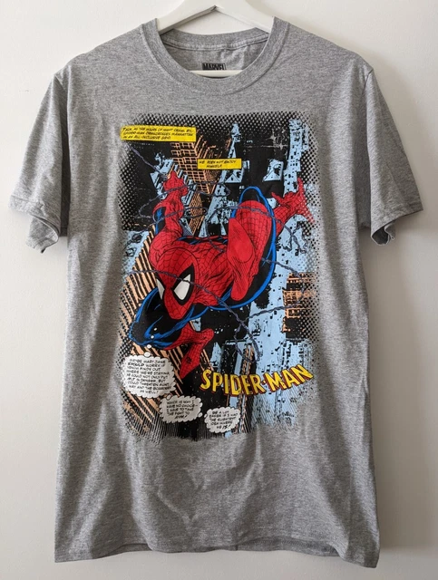 Todd Mcfarlane Spider-Man Graphic Tee T-Shirt Mens Officially Licensed Marvel