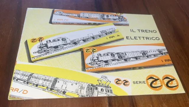 IL TRENO ELETTRICO SERIE RR catalogo Rivarossi trenini 1959 locomotive