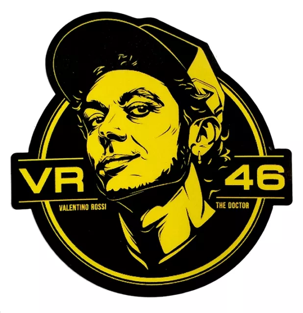 Valentino Rossi 46 motogp moto adesivo stickers Vale caricature tributo adesivi