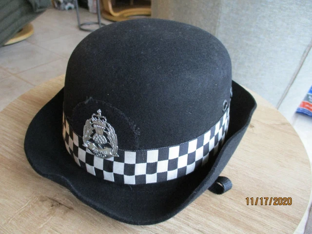 Police bowler hat top