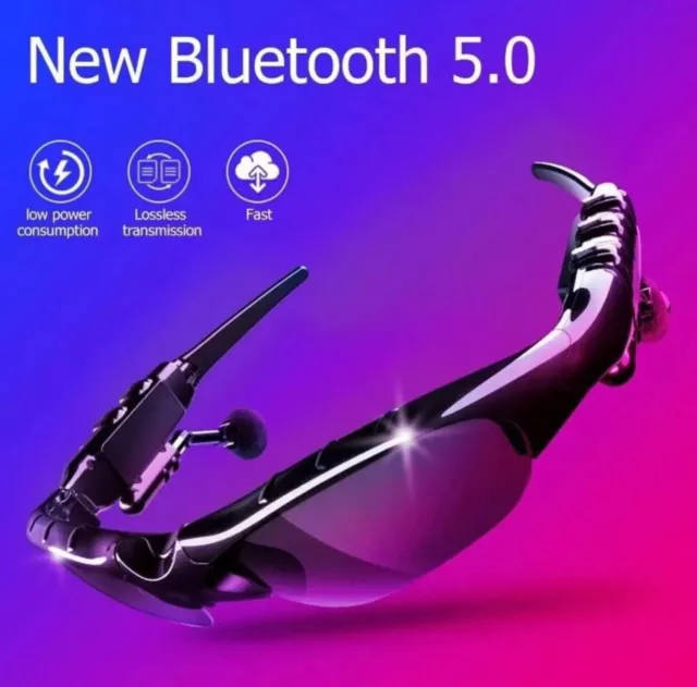 Wireless Bluetooth Glasses Music Headset Audio Hands-free Calls Smart Sunglasses