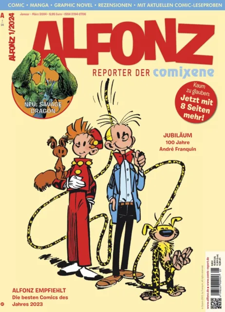 ALFONZ - Der Comicreporter Ausgabe Nr. 1/2024 (Januar–März 2024) TOP NEU