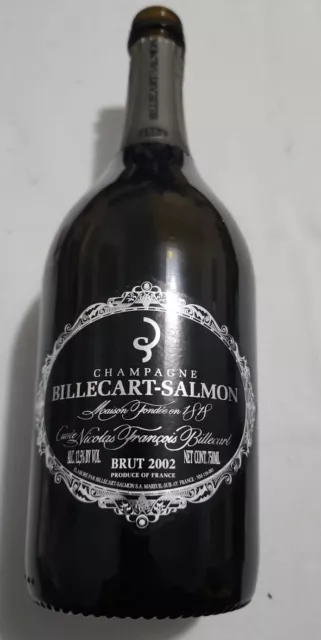 Empty Bottle Billecart Salmon Brut 2002 Champagne Bottle