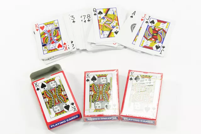 WOW 3 x 54 Blatt Romme Joker Skat Spielkarten Kartenspiel Karten Spiel Poker