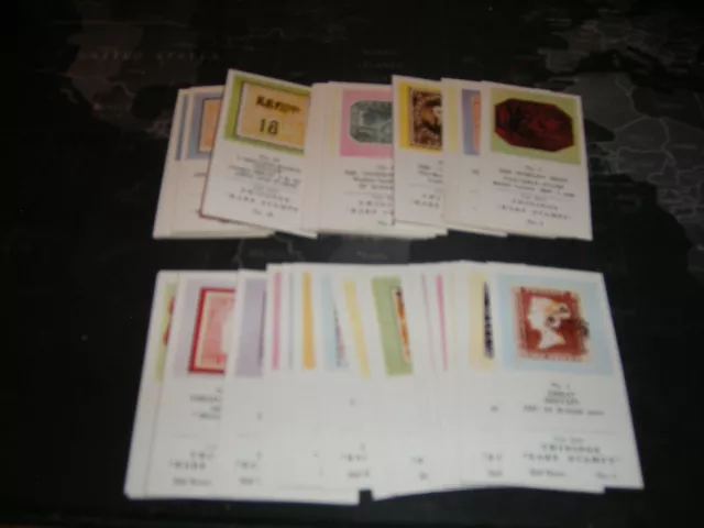 twinings tea cards,rare stamps set 1 & 2, total 60 cards new unused from 50s/60s