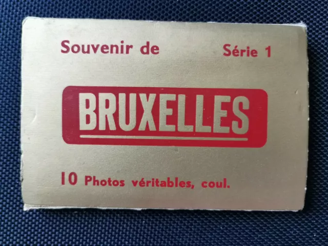 Carnet de 10 Cpa "Souvenir de BRUXELLES"