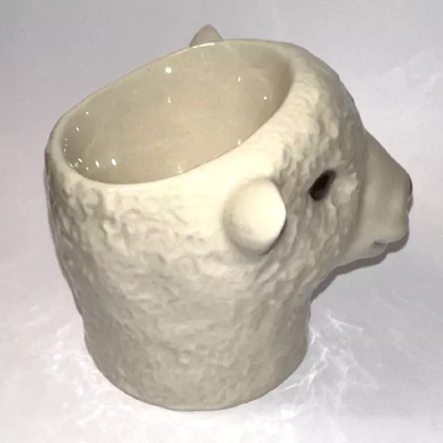 Quail Ceramics Lamb, Sheep's Head Antique Egg Cup - 2011 - Pottery - Never Used 2