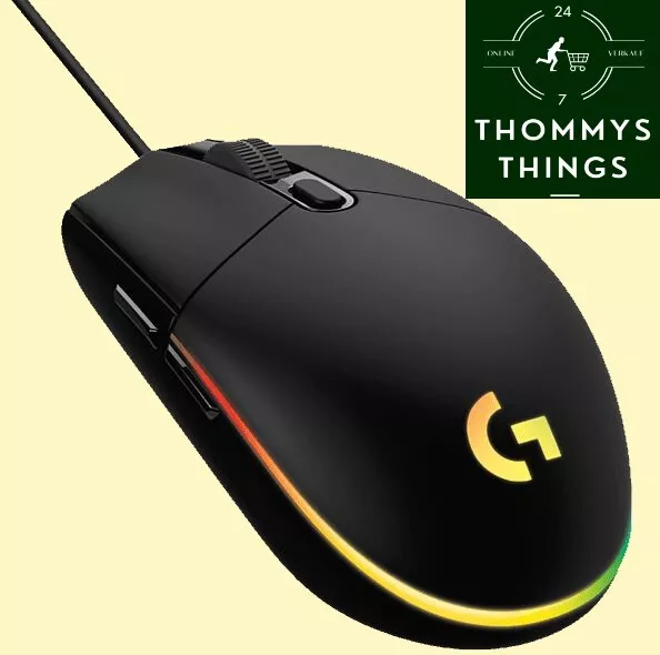 NEU Logitech G203 8000 DPI Laser 6 Tasten Gaming Maus für PC Gamer Zocker Profi