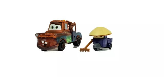 Disney Pixars Cars 2 Race Team Mater & Zen Master Pitty Exclusive Diecast Cars