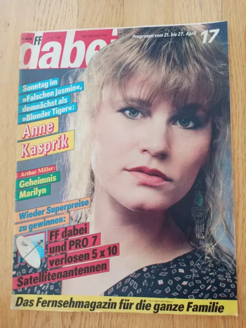 FF dabei TV Zeitschrift DDR Nr 17 vom 21. bis 27.4.1990 Anne Kasprik