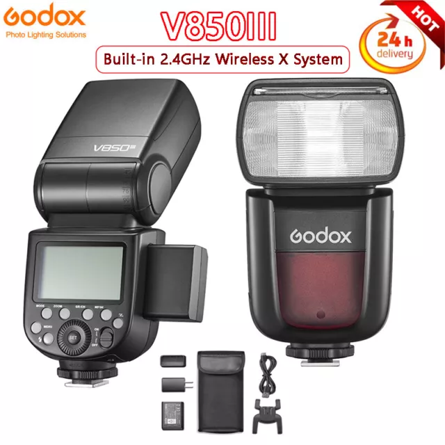 US Godox V850III Speedlight Speedlite Flash Li-ion Battery for Canon/Nikon/Sony