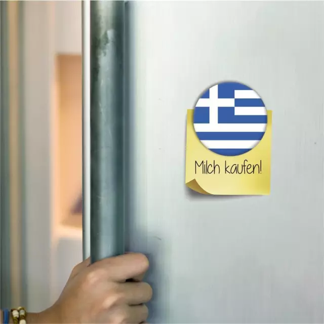 HUURAA! Kühlschrank Magnet Greece Griechenland Flagge Balkan Flag Magnettafel Wh 2