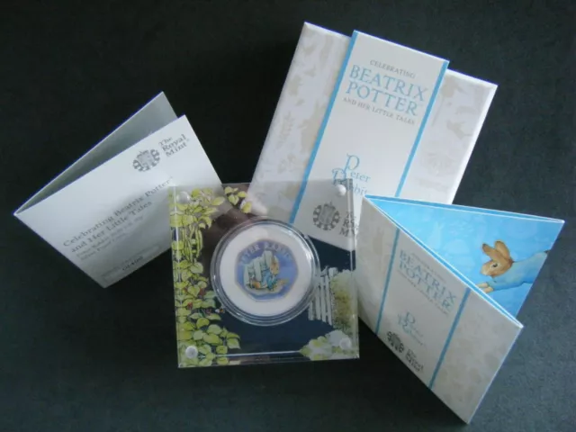 2020 Peter Rabbit Silver Proof 50p Fifty Pence Coin Royal Mint Box & Coa