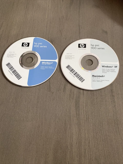 HP PSC 900 Series Printer Software - Windows XP - Mac OS 9 & X - Preowned
