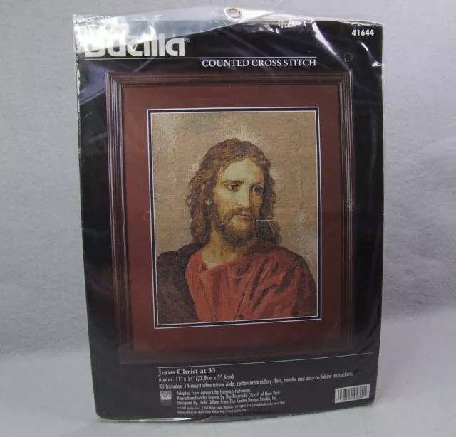 Bucilla Counted Cross Stitch Kit 41644 Jesus Christ at 33 by Linda Gillum