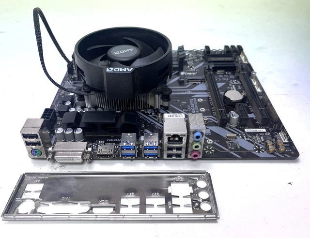 I/O Shield For AB350-Gaming / B450M DS3H Motherboard – Backplate, Unbranded