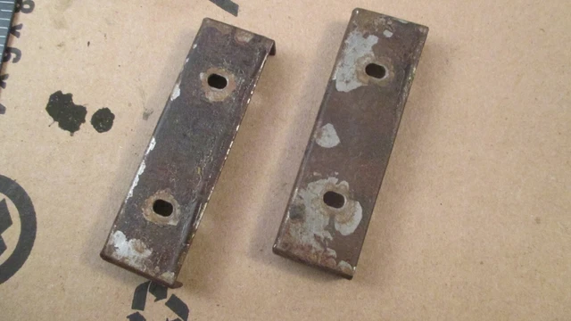 Antique St. Louis  Cash Register Cheese Cutter Glass Brackets w/ Original Screws