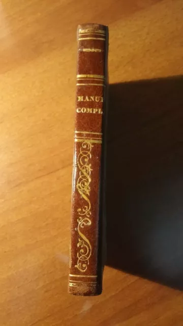 Manuel complet de la bonne compagnie -napoli 1833-prima edizione napoletana