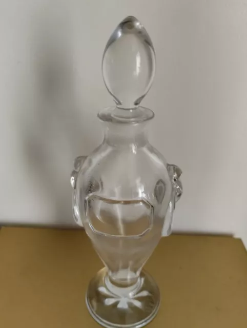 Ancien flacon parfum cristal BACCARAT France 17 cm (bouteille vide)
