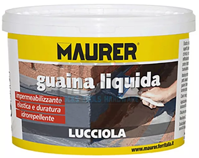 Guaina Liquida Impermeabilizzante Maurer Lucciola Grigia Lt.4