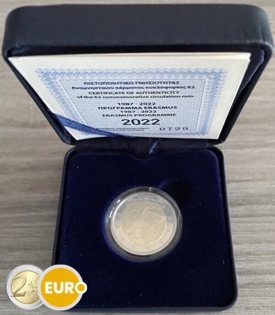 2 euros commémorative Grèce 2022 Erasmus BE Proof