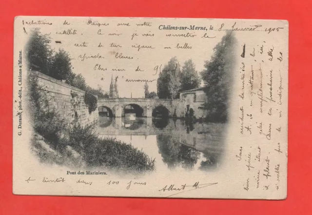 CHALONS SUR MARNE - Pont des mariniers (J6606)