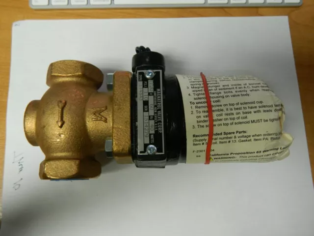 MAGNATROL VALVE 3/4″ Port 2-Way Solenoid Valve. G114S43SC-ACTS