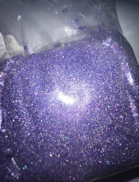 Brillo de hada holográfico púrpura