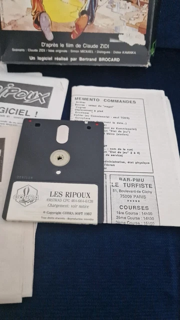 Lot 8 Disquettes Jeux Amstrad CPC 464/664/6128 - Dont Top Gun - Retrogaming