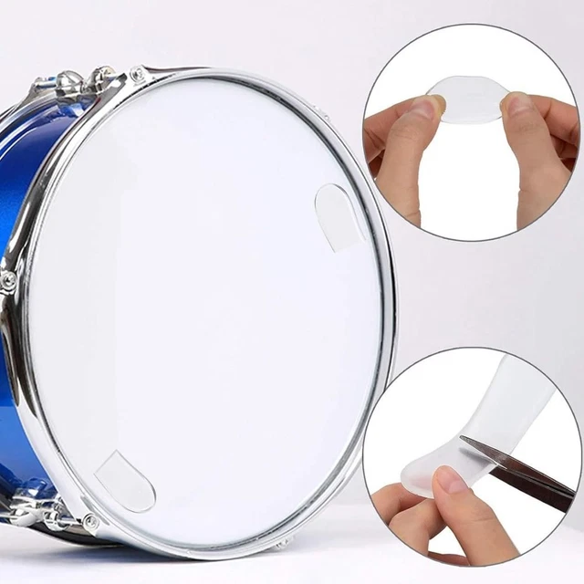 16Pcs/Pack Transparent Drum Silencers Silicone Drum Mute Pads
