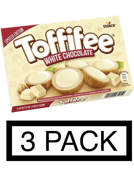 3 X 125G - Toffifee White Chocolate 15 Cups 125g - Limited Edition