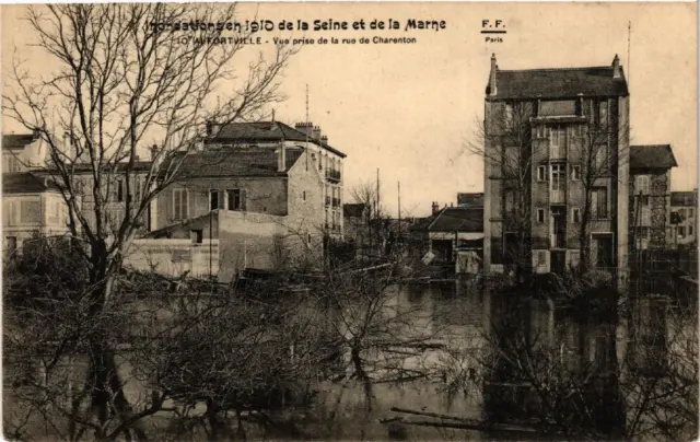 CPA ALFORTVILLE Vue prise de la rue de Chrenton INONDATION 1910 (600273)