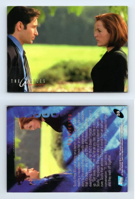 Reinvested #59 The X-Files Fight The Future 1998 Topps Trading Card