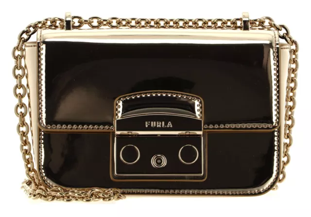 FURLA Metropolis Mini Crossbody Umhängetasche Tasche Color Gold goldfarben Neu