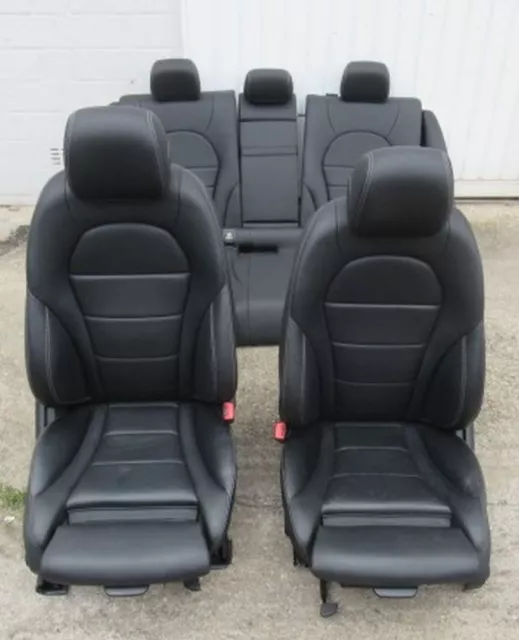 Mercedes W205 Kombi C-Klasse Sitze Seidenbeige Lederausstattung
