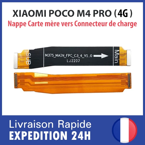 Nappe Connecteur De Charge OPPO A55 5G – Carte Mère, Flex Cable Neuf Orange