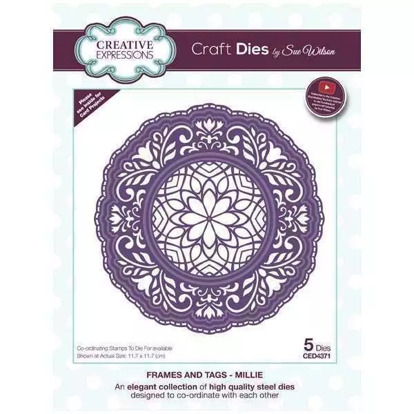 Creative Expressions Craft Troqueles de Sue Wilson - Marcos y etiquetas - Millie CED4371 NUEVO