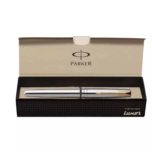 Stylo plume rechargeable Parker Frontier en acier GT, stylos de luxe...