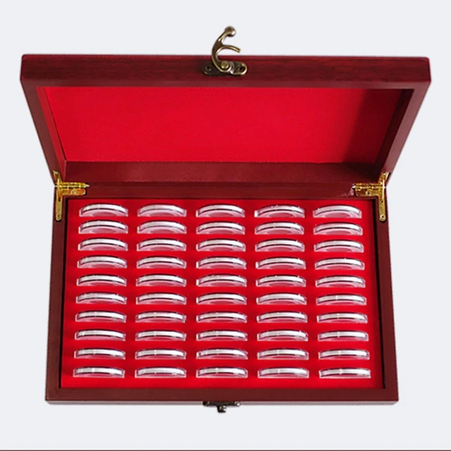 deevoka Coin Capsules Medals Display Box Coin Storage