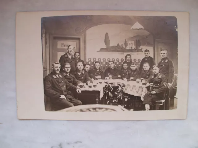Mariensiel b Sande Wilhelmshaven Marine Soldaten Gasthof 1918 echt Foto AK