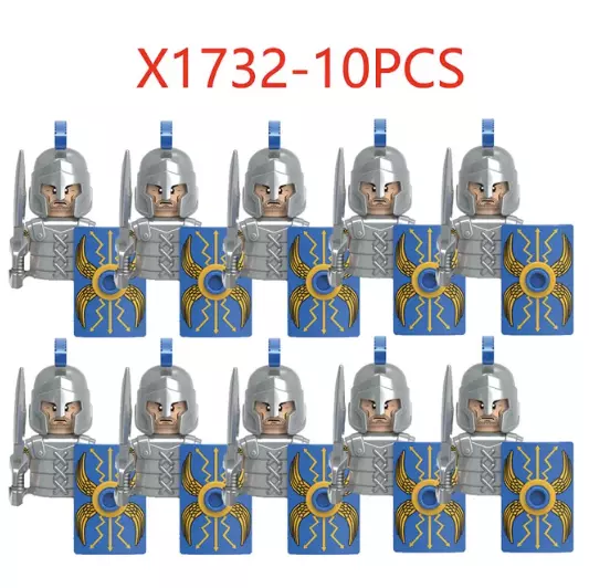 ⭐⭐⭐Ancient Soliders Figures (Spartans, Roman, knights, spearman...)- 10Pcs⭐⭐⭐ 3