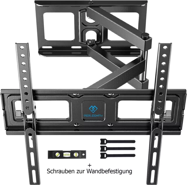 TV Wandhalterung für 26-60 Zoll Flach & Curved Fernseher Schwenkbare Wandhalter