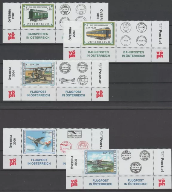 5x Sondermarken "Tag der Briefmarke" Österreich ** - Frankaturwert= 12,09 (H653)