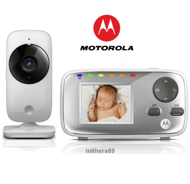 Motorola MBP482XL BABY VIDEO MONITOR Digital LCD 2.8" Colour Display IR CAMERA.