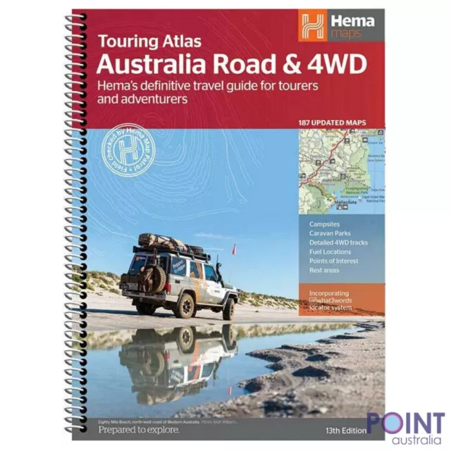 x1 Australia Road & 4WD Touring Atlas Hema 13th Edition with 187 updated maps 